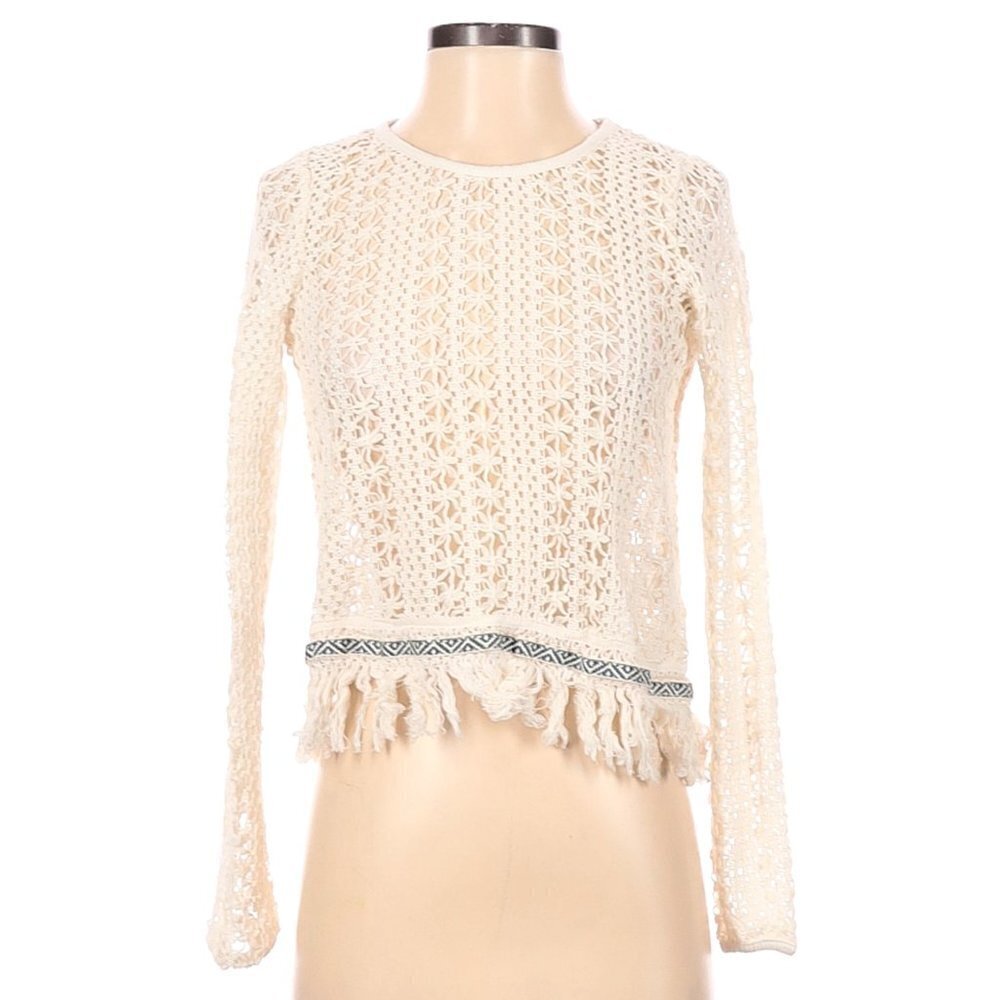 Paper Crane Boho Crochet Top Size S‎
